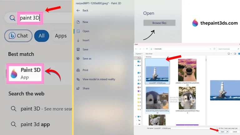 Import image in Paint 3D