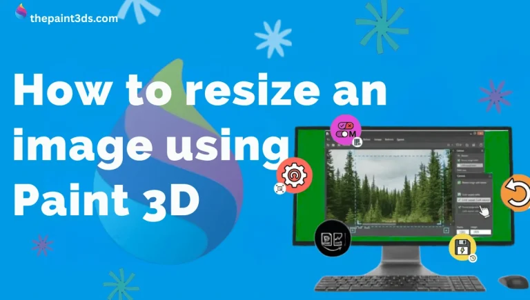 How to Resize image in paint 3d