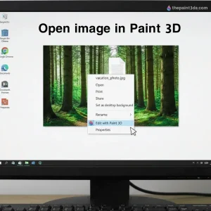 Open image in paint 3d
